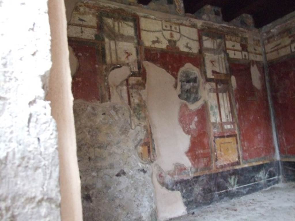 I.11.15 Pompeii. December 2007. Room 9, looking towards west wall of room on west side of garden.