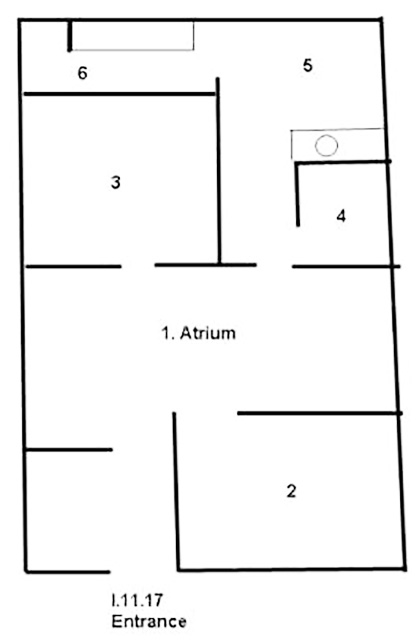 I.11.17 Pompeii. Casa Imperiale
Room Plan