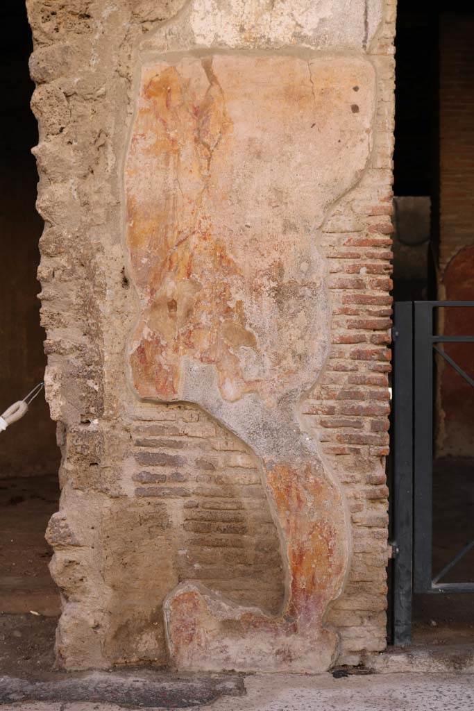 I.12.3 Pompeii. December 2018.
Plaster on pilaster between