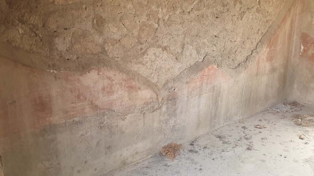 I.12.5 Pompeii. July 2021. Detail of east wall of triclinium.
Foto Annette Haug, ERC Grant 681269 DÉCOR.