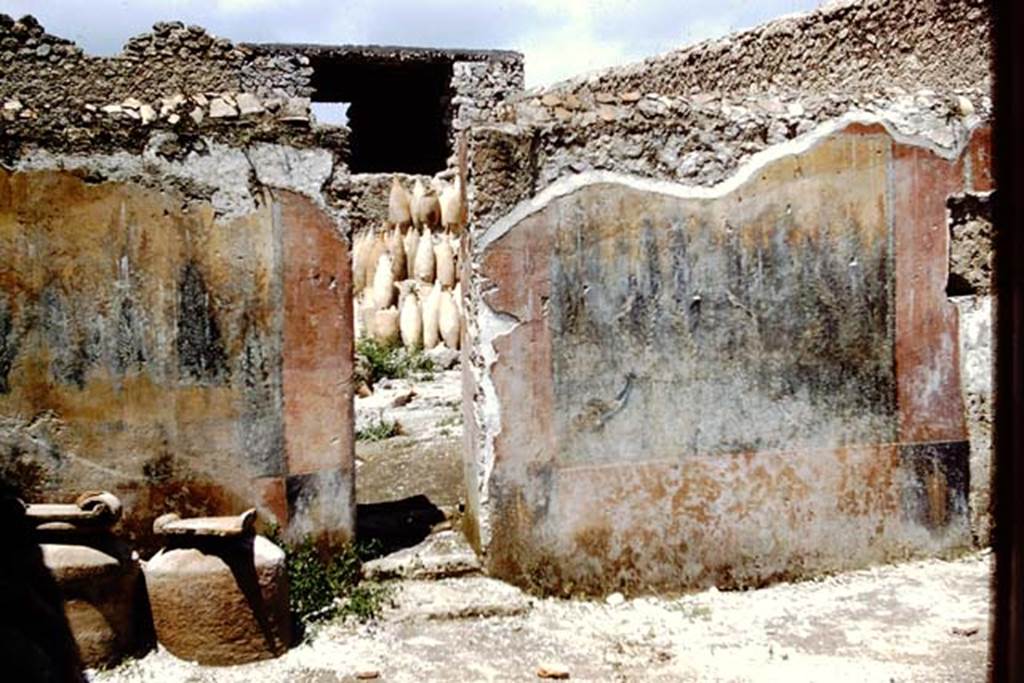 I.12.8 Pompeii. 1961. Looking north-east through doorway into room 13, the rear garden. Photo by Stanley A. Jashemski.
Source: The Wilhelmina and Stanley A. Jashemski archive in the University of Maryland Library, Special Collections (See collection page) and made available under the Creative Commons Attribution-Non Commercial License v.4. See Licence and use details.
J61f0548