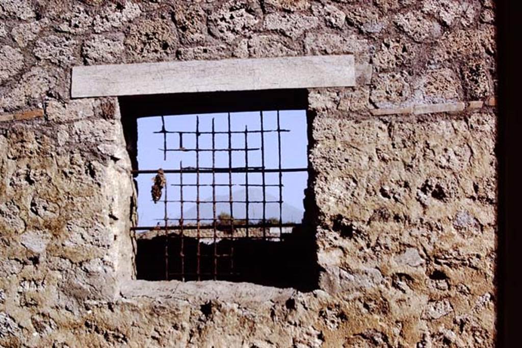 I.12.8 Pompeii. 1972. Window with grating. Photo by Stanley A. Jashemski.
Source: The Wilhelmina and Stanley A. Jashemski archive in the University of Maryland Library, Special Collections (See collection page) and made available under the Creative Commons Attribution-Non Commercial License v.4. See Licence and use details. J72f0602