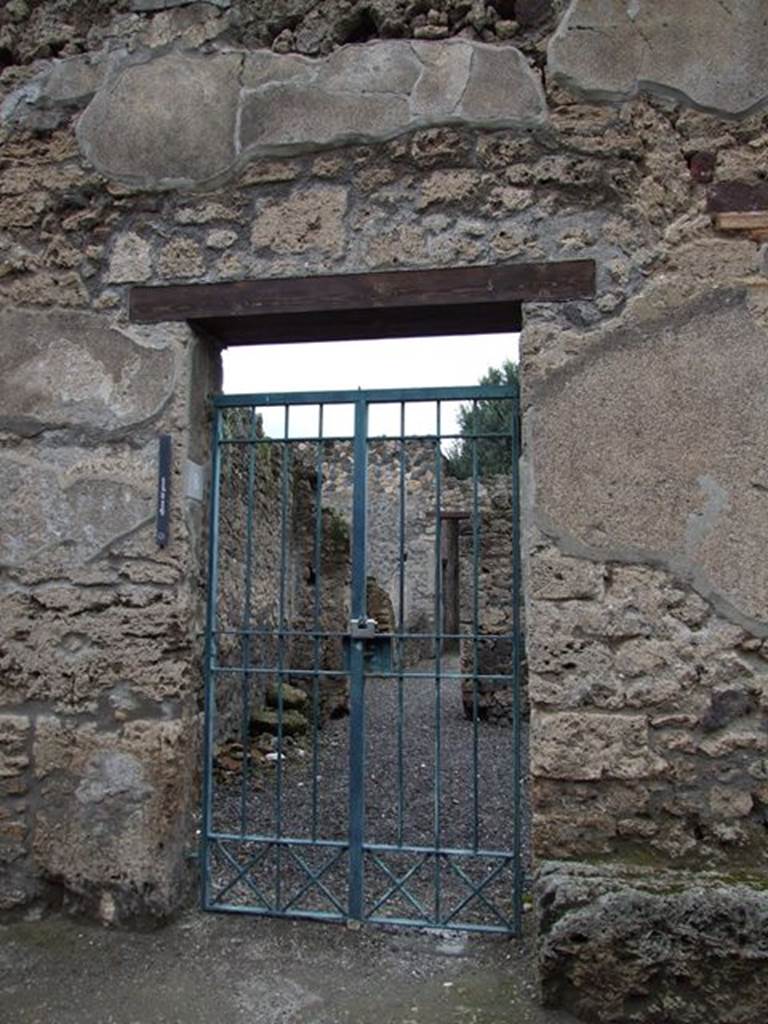 I.12.8 Pompeii. December 2006. Entrance.