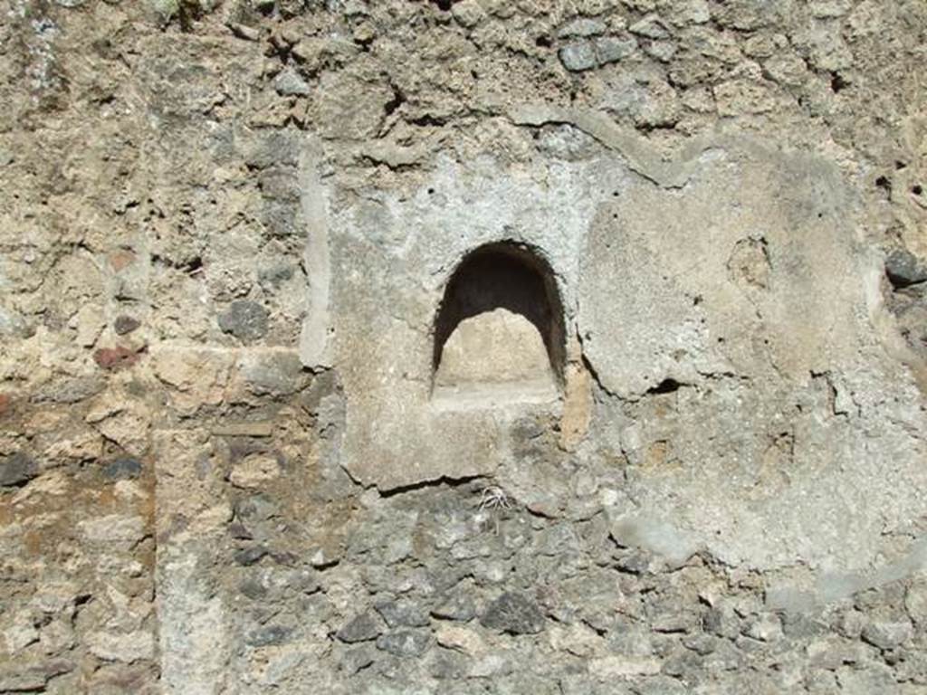 I.12.8 Pompeii. March 2009. Room 2. Niche on north wall.