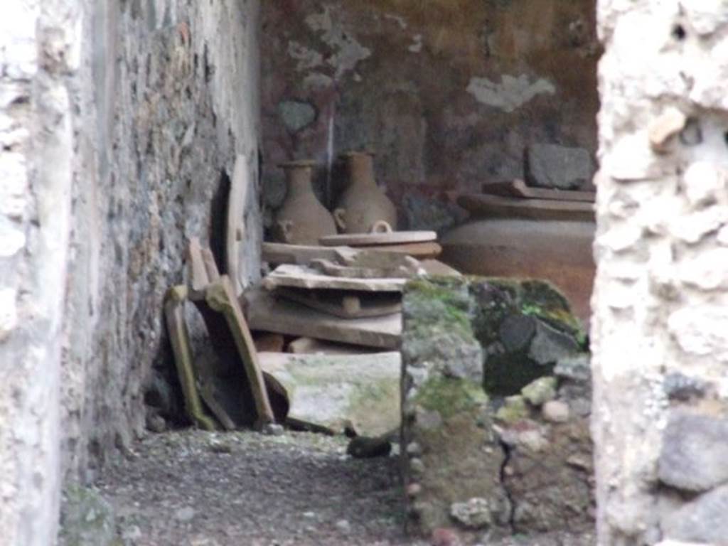 I.12.8 Pompeii. December 2006. Looking north from outside room 6.