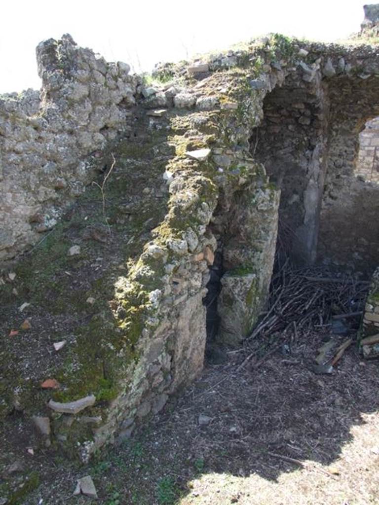 I.12.15 Pompeii. March 2009. Staircase, with small cupboard, and latrine.