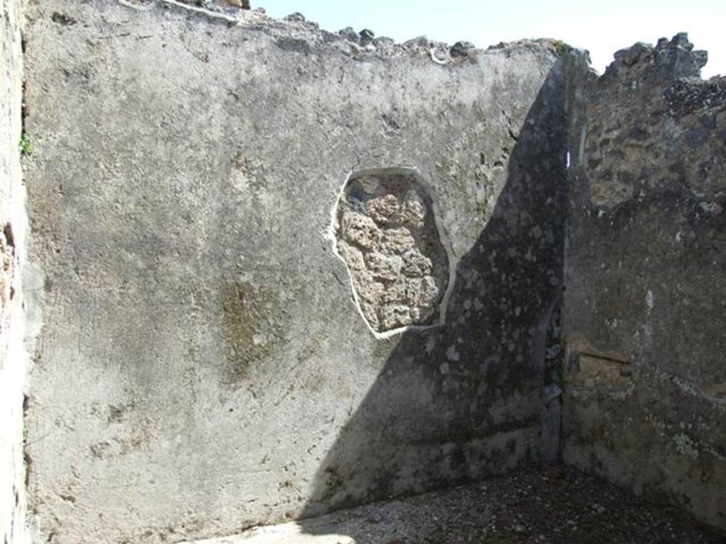 I.12.16 Pompeii. March 2009. Room 6. East wall, and south east corner.