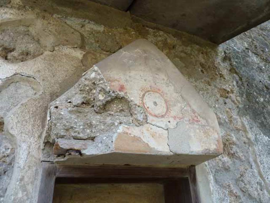 I.13.2 Pompeii. May 2010. Aedicula lararium decorated in red.
See Giacobello, F., 2008. Larari Pompeiani: Iconografia e culto dei Lari in ambito domestico. Milano: LED Edizioni. (p.258)