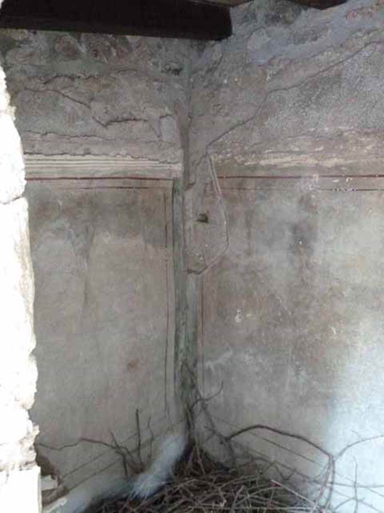 I.13.2 Pompeii. May 2010. Interior north-east corner.
Interior of small garden building in the south-east corner of the garden which may have been a sacellum.
See Jashemski, W. F., 1993. The Gardens of Pompeii, Volume II: Appendices. New York: Caratzas. (p.56)