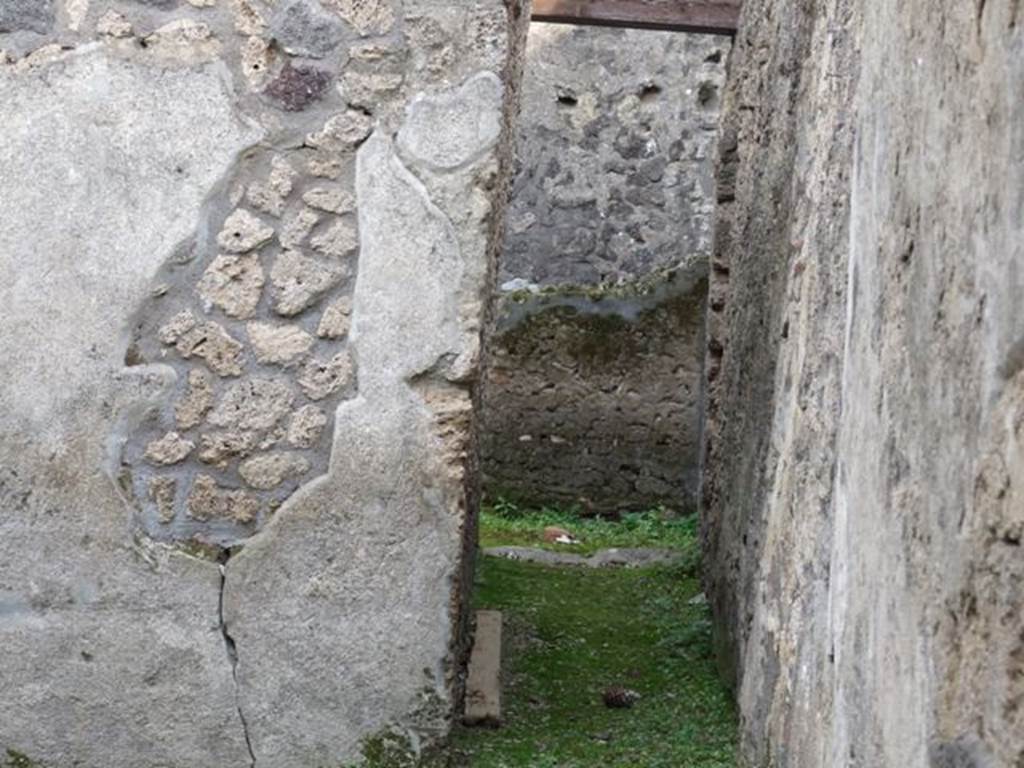 I.13.15 Pompeii. December 2007. Corridor in south east corner, leading to the rear.