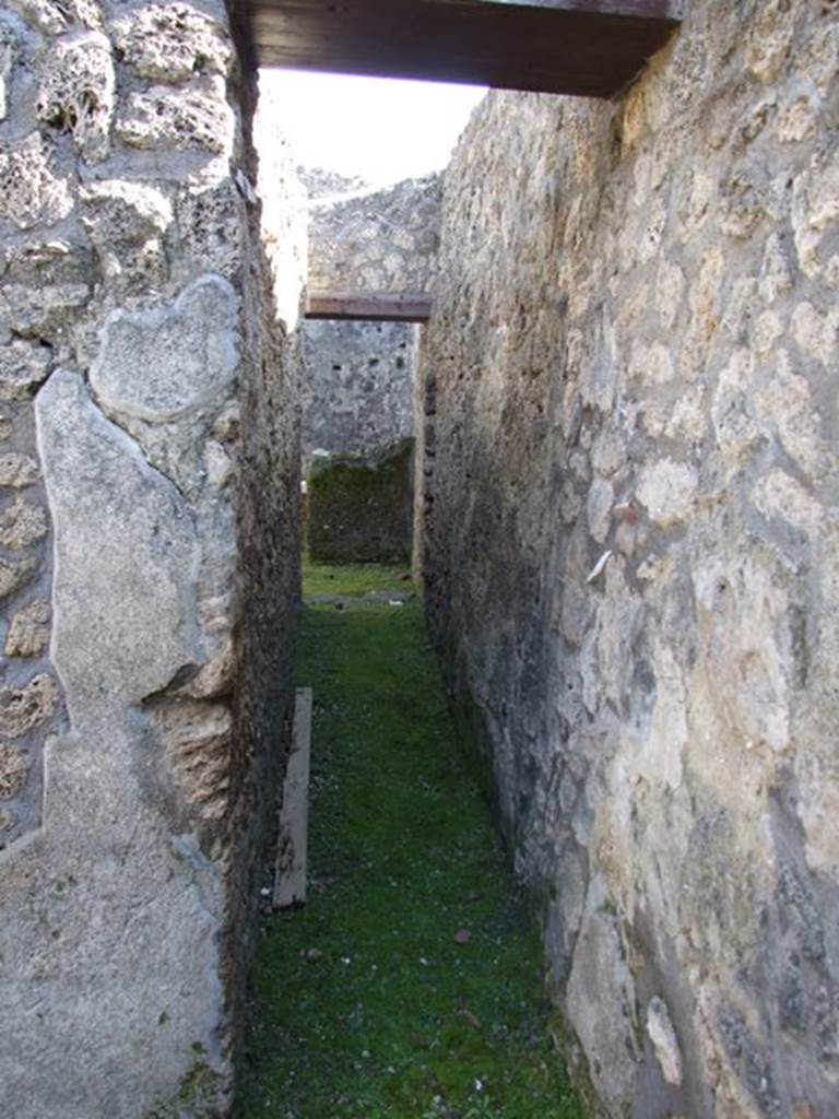 I.13.15 Pompeii. March 2009. Corridor leading to the rear.