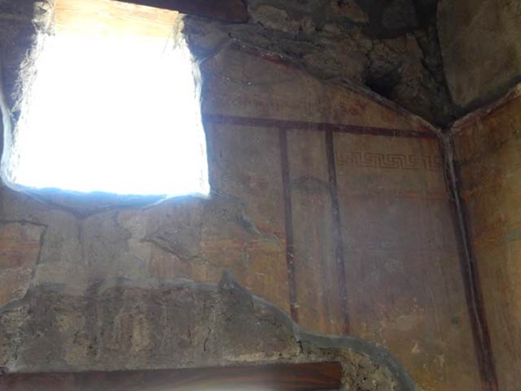 I.14.12, Pompeii. May 2018. Room 2, upper west wall at north end. Photo courtesy of Buzz Ferebee