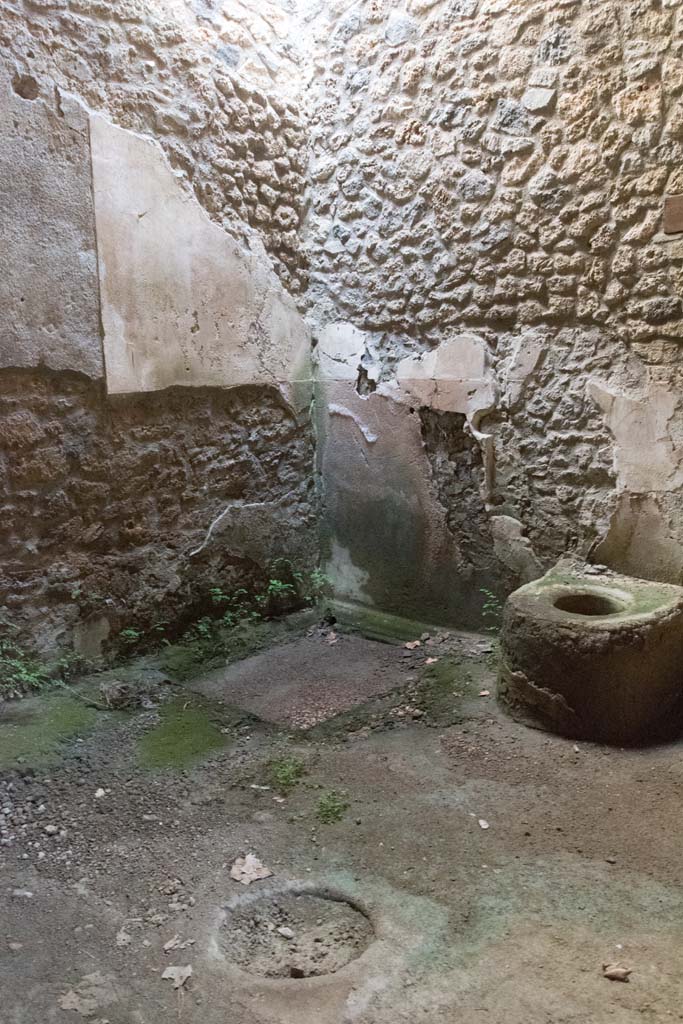 I.14.15 Pompeii. January 2019. North-east corner and east wall of a room on north side of bar-room.
Photo courtesy of Johannes Eber.