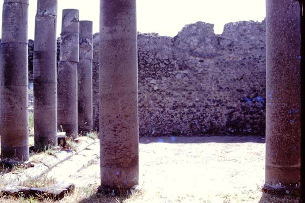 I.16.2 Pompeii. 1974. Looking south across pseudoperistyle. Photo by Stanley A. Jashemski.
Source: The Wilhelmina and Stanley A. Jashemski archive in the University of Maryland Library, Special Collections (See collection page) and made available under the Creative Commons Attribution-Non Commercial License v.4. See Licence and use details. J74f0724