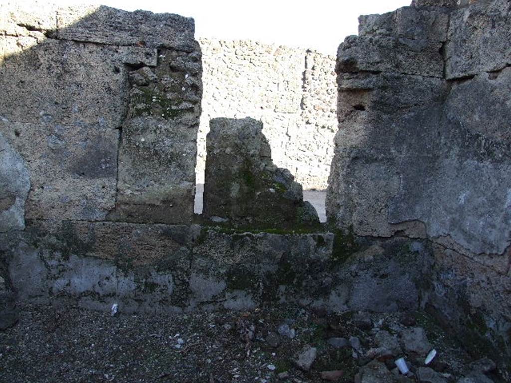 I.16.7 Pompeii. December 2006. East wall in room at south end of corridor.
