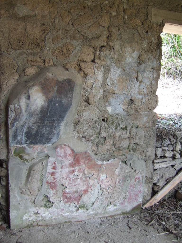 I.17.4 Pompeii. May 2006. West wall of peristyle garden.