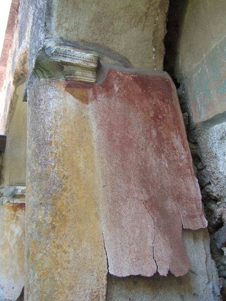 I.17.4 Pompeii. May 2006. East wall of peristyle garden.