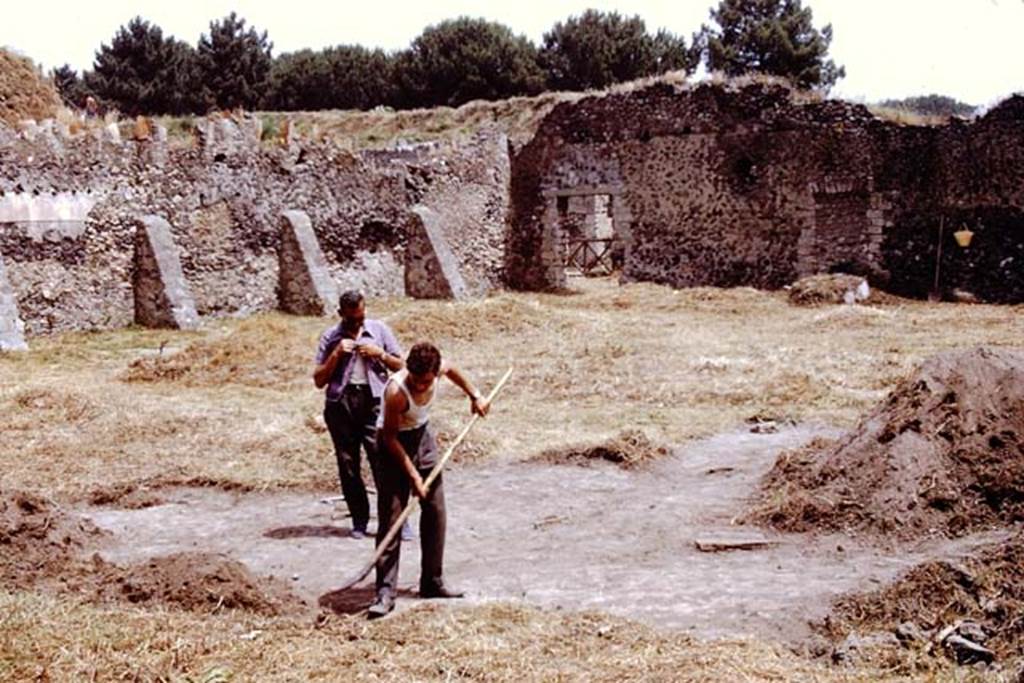 I.20.5 Pompeii. 1972. Looking across site towards north-east corner and entrance doorway. Photo by Stanley A. Jashemski.
Source: The Wilhelmina and Stanley A. Jashemski archive in the University of Maryland Library, Special Collections (See collection page) and made available under the Creative Commons Attribution-Non Commercial License v.4. See Licence and use details. J72f0060