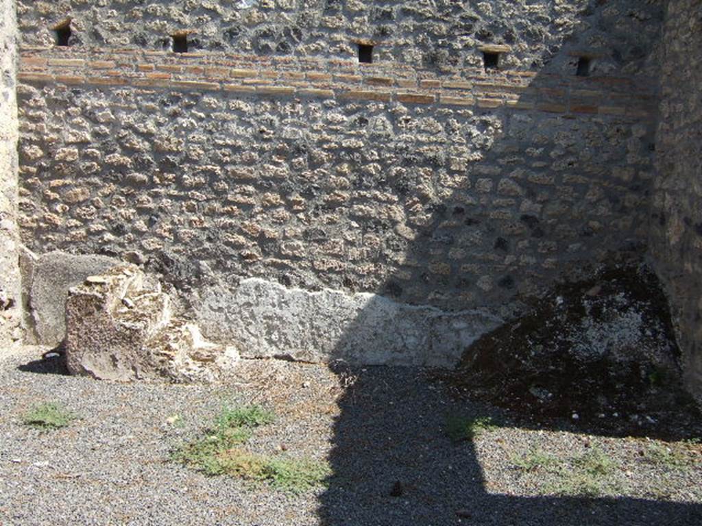 I.21.5 Pompeii. September 2005. East side of atrium, with steps to upper floor.