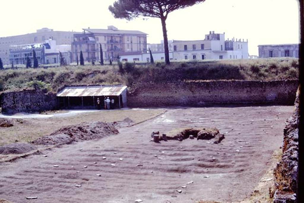 I.21.6 Pompeii, 1973. Looking south across site towards triclinium. Photo by Stanley A. Jashemski.
Source: The Wilhelmina and Stanley A. Jashemski archive in the University of Maryland Library, Special Collections (See collection page) and made available under the Creative Commons Attribution-Non Commercial License v.4. See Licence and use details. J73f0661