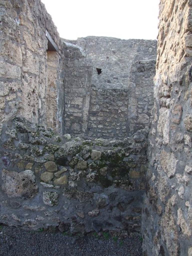 II.1.3. North west corner of atrium with dividing wall of II.1.2.