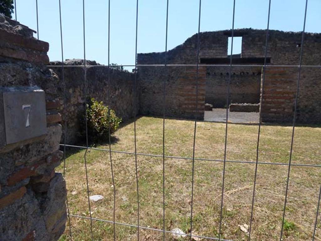 II.1.7 Pompeii. June 2012. Looking west fromside rear entrance doorway. Photo courtesy of Michael Binns.