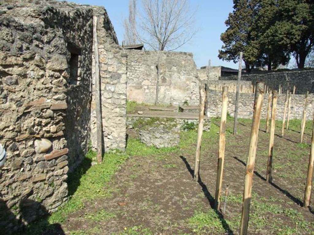 II.1.9 Pompeii. March 2009. Garden area. Looking north east.
