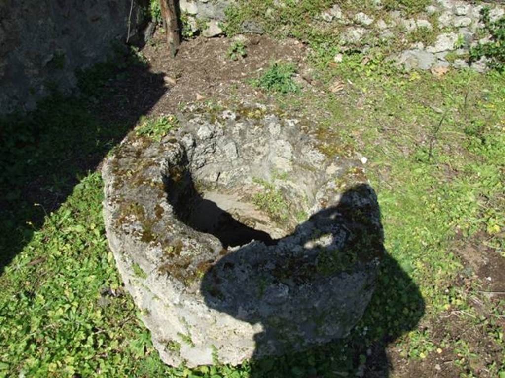II.1.9 Pompeii. March 2009. Garden area. Garden well.