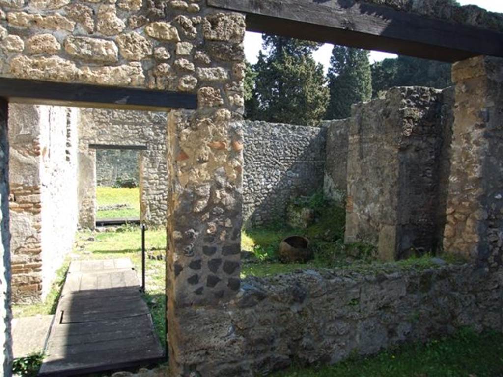 II.1.11 Pompeii. March 2009. Room on the south side of the walkway. 2nd room at the rear of the front garden yard, possibly used as an industrial complex.
