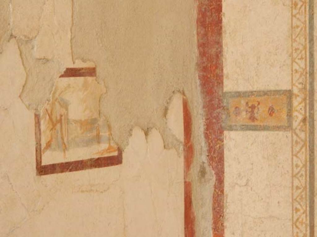 II.2.2 Pompeii. May 2016. Room “d”, detail from south-west corner.
Photo courtesy of Buzz Ferebee.