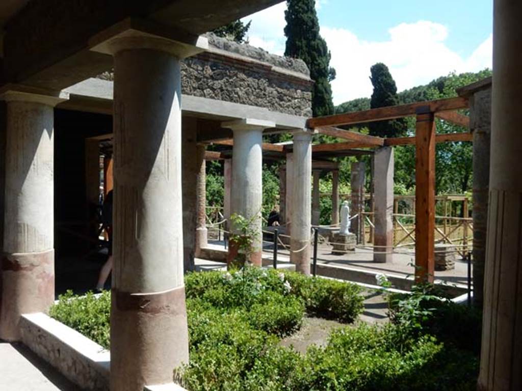 II.2.2 Pompeii. May 2016. Looking south-east across pseudo-peristyle area “g” towards garden “l”.
Photo courtesy of Buzz Ferebee.