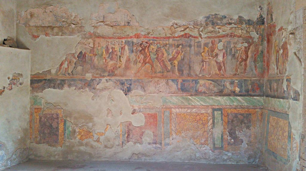 II.2.2 Pompeii. 2017/2018/2019. Room “h”, east wall. Photo courtesy of Giuseppe Ciaramella.