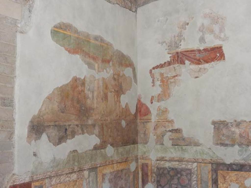 II.2.2 Pompeii. May 2016. Room “h”, west wall and north-west corner. Photo courtesy of Buzz Ferebee.