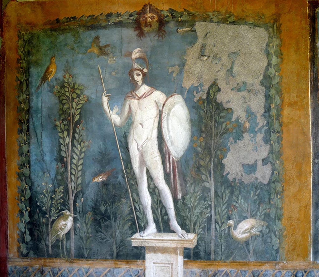 II.3.3 Pompeii. December 2019. Room 11, east panel on south wall of peristyle. Photo courtesy of Giuseppe Ciaramella.