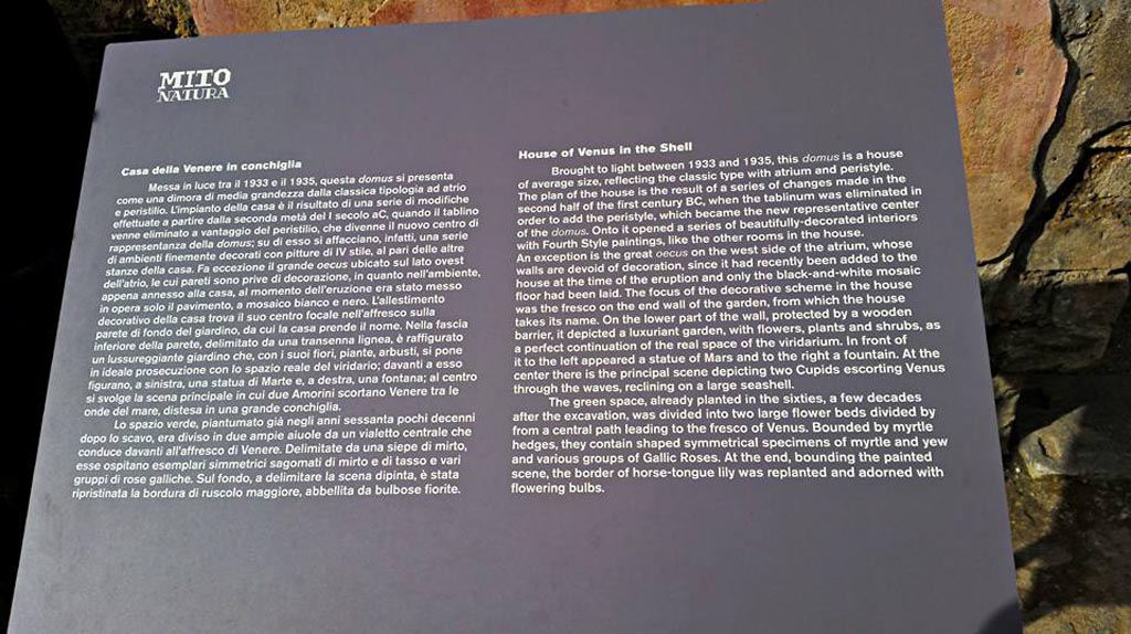 II.3.3 Pompeii. 2016/2017. Information card. Photo courtesy of Giuseppe Ciaramella.