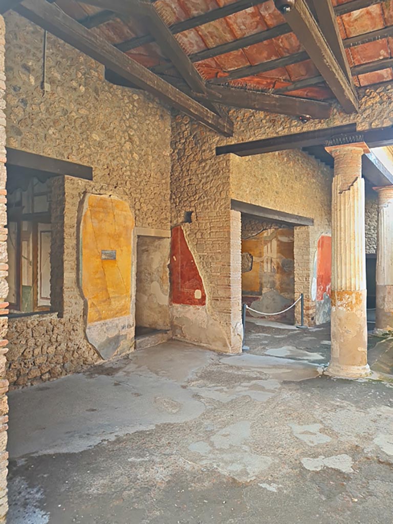 II.3.3 Pompeii. March 2024.
Room 11, north-east corner, with doorways to rooms 8 and 9. Photo courtesy of Giuseppe Ciaramella.