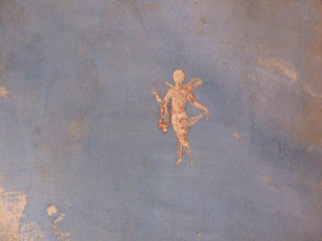II.3.3 Pompeii. March 2009. Room 10. South wall. Painting of flying cherub.