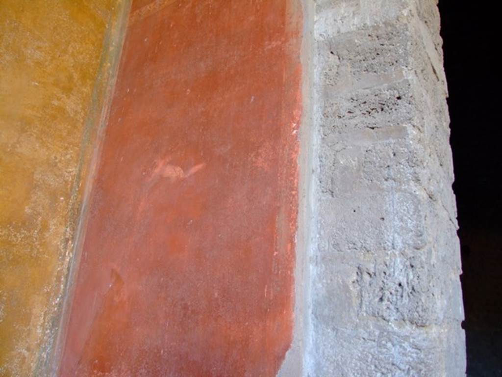 II.3.3 Pompeii. March 2009. Room 11, North Portico. Wall between doorways to Room 5 and Room 12.