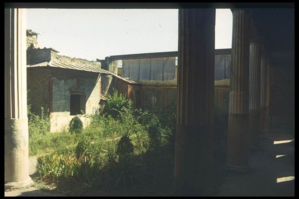 II.3.3 Pompeii. Room 11, West Portico. Looking south east towards rear garden wall. Photographed 1970-79 by Günther Einhorn, picture courtesy of his son Ralf Einhorn.