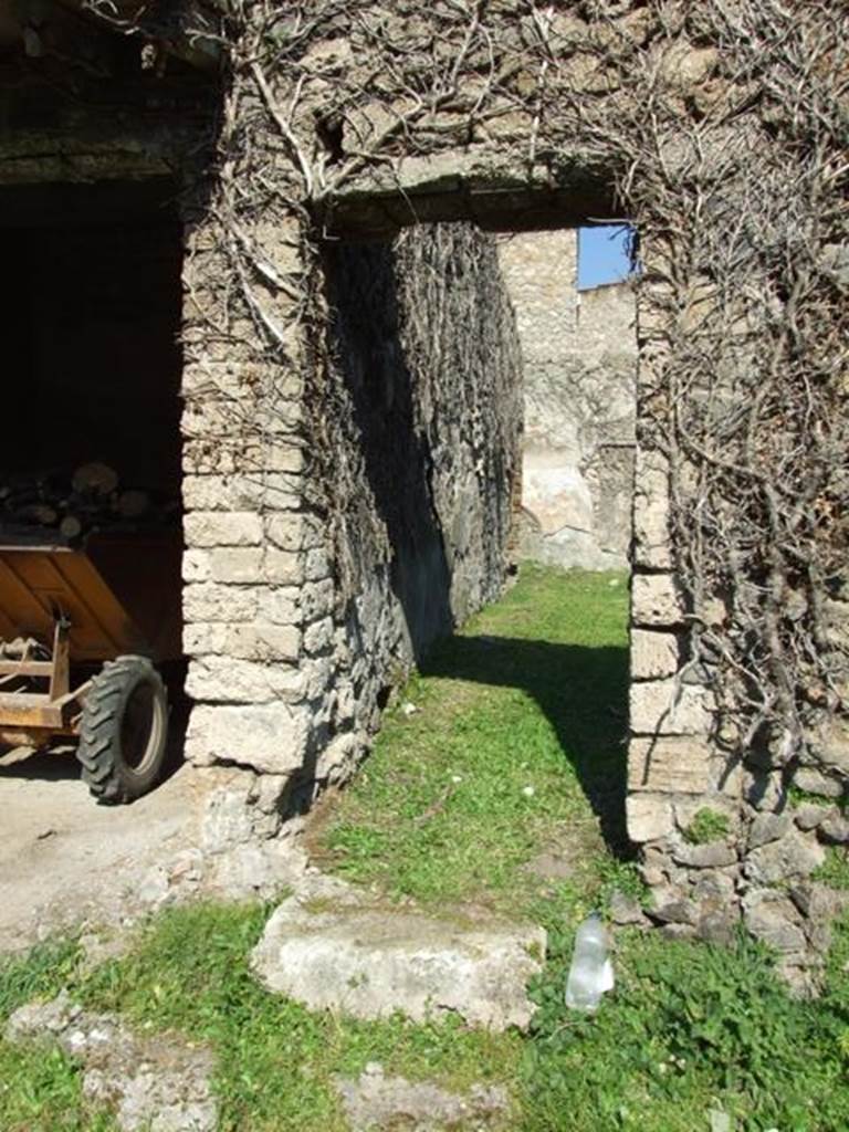 II.3.6 Pompeii. March 2009. Garden door leading north to II.3.4