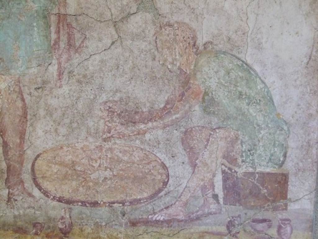 II.3.8 Pompeii. Detail of painting of a potter at his wheel. SAP Inventory number 21631.