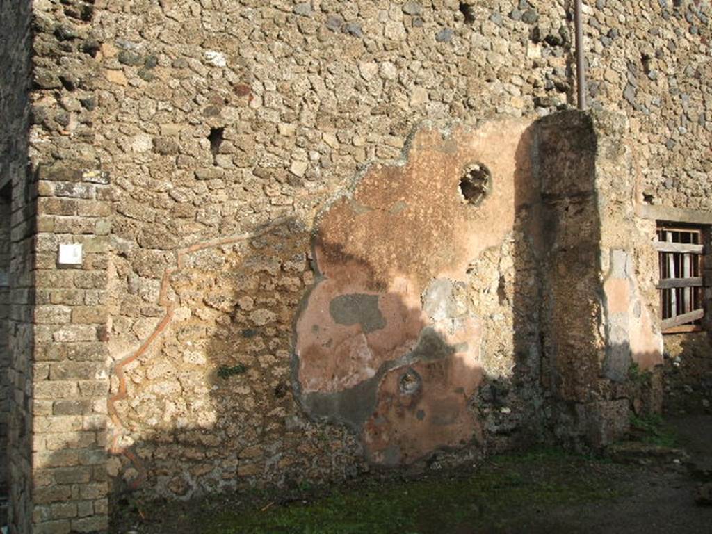 II.4.1 Pompeii. December 2006. Shop. East wall.
