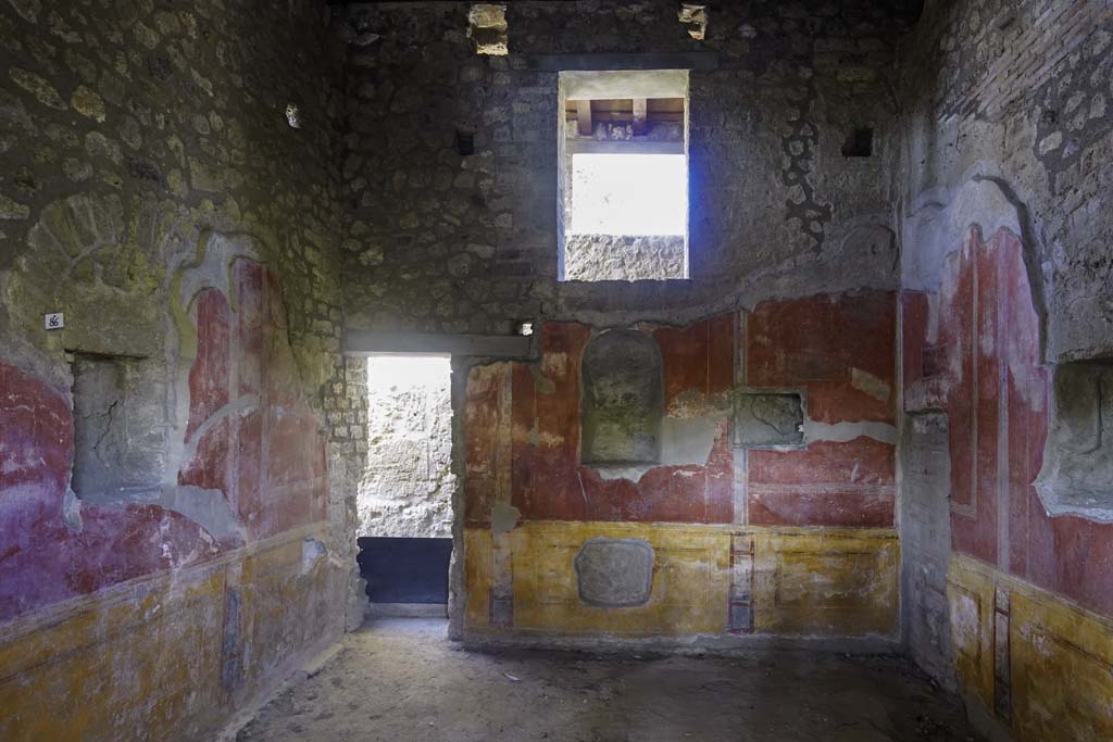 II.4.6 Pompeii. August 2021.
Looking west from entrance doorway in room at south end of west portico. Photo courtesy of Robert Hanson.