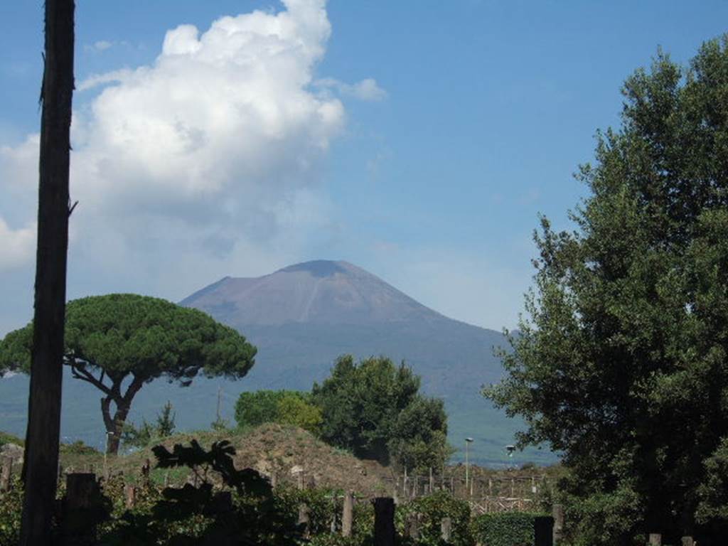 II.5.5 Pompeii. September 2005. Vesuvius from II.5.5