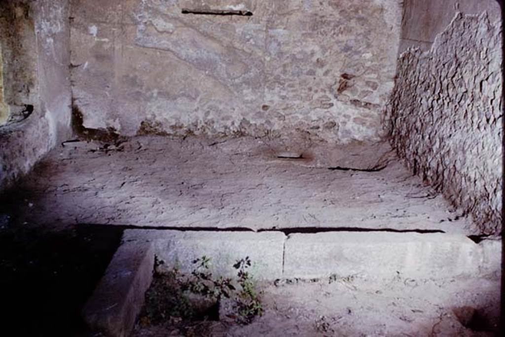II.5.5 Pompeii. 1966. Looking towards west side of room where wine was made. Photo by Stanley A. Jashemski.
Source: The Wilhelmina and Stanley A. Jashemski archive in the University of Maryland Library, Special Collections (See collection page) and made available under the Creative Commons Attribution-Non Commercial License v.4. See Licence and use details.
J66f0400