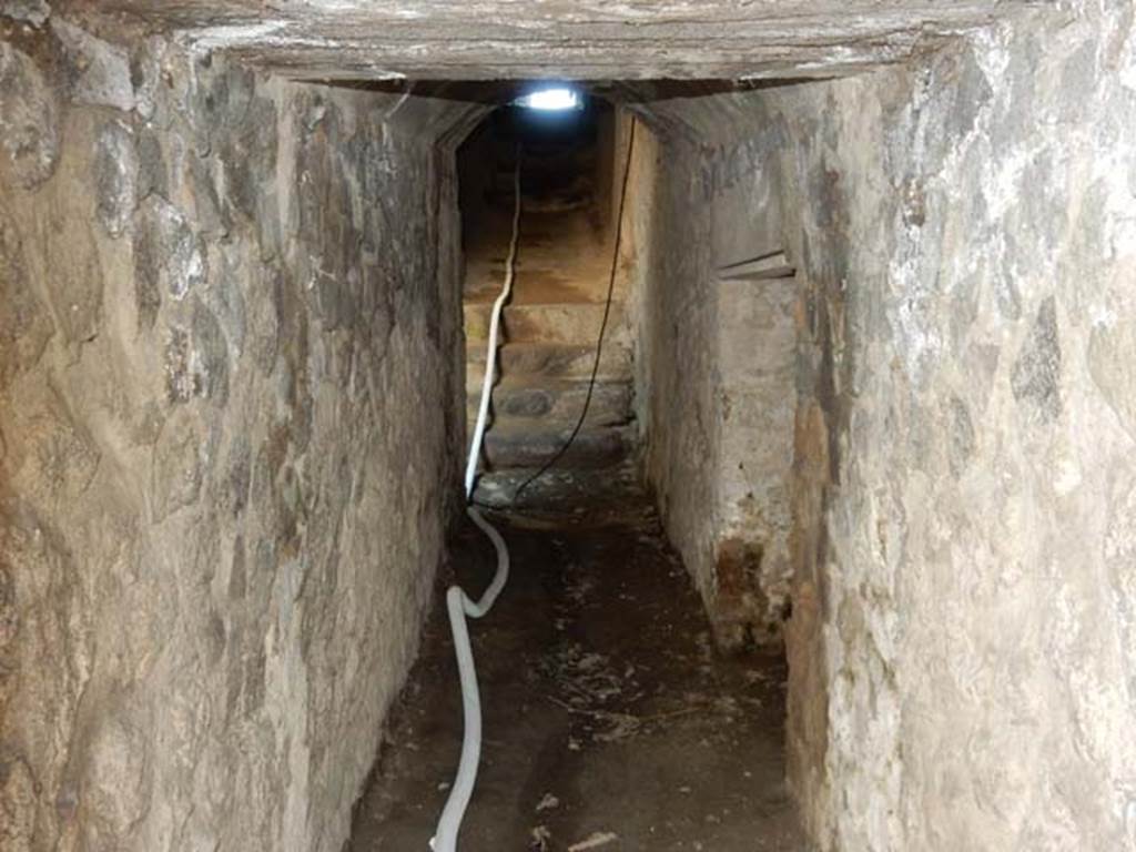 II.6 Pompeii. May 2016. Looking west from arena into tunnel leading to outside of the Amphitheatre.
Photo courtesy of Buzz Ferebee.