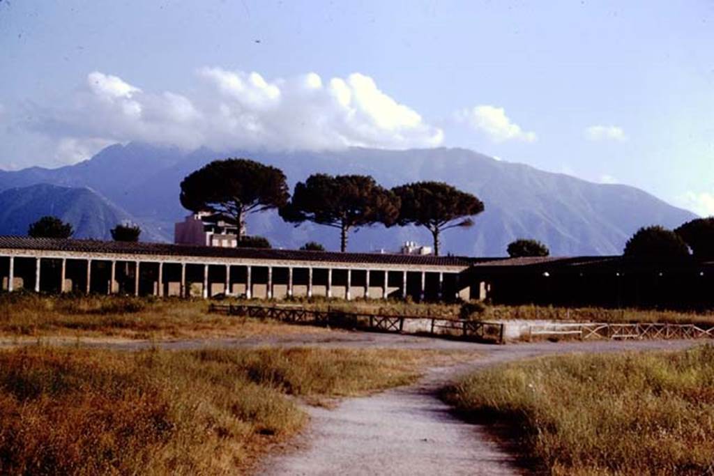 II.7.4 Pompeii. 1966. Looking towards south-west corner. Photo by Stanley A. Jashemski.
Source: The Wilhelmina and Stanley A. Jashemski archive in the University of Maryland Library, Special Collections (See collection page) and made available under the Creative Commons Attribution-Non Commercial License v.4. See Licence and use details.
J66f0422