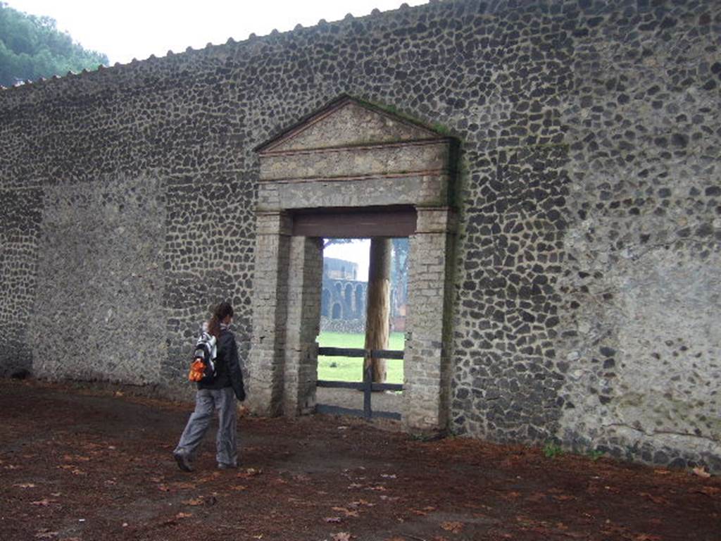 II.7.6 Pompeii. December 2005. One of the Palaestra entrances, on Via di Castricio.