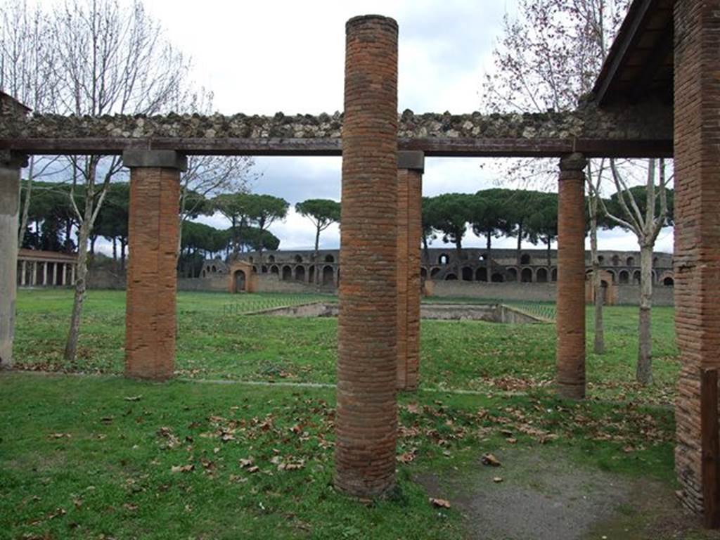 II.7.9 Pompeii. Palaestra. December 2006. Looking east across palestra.
