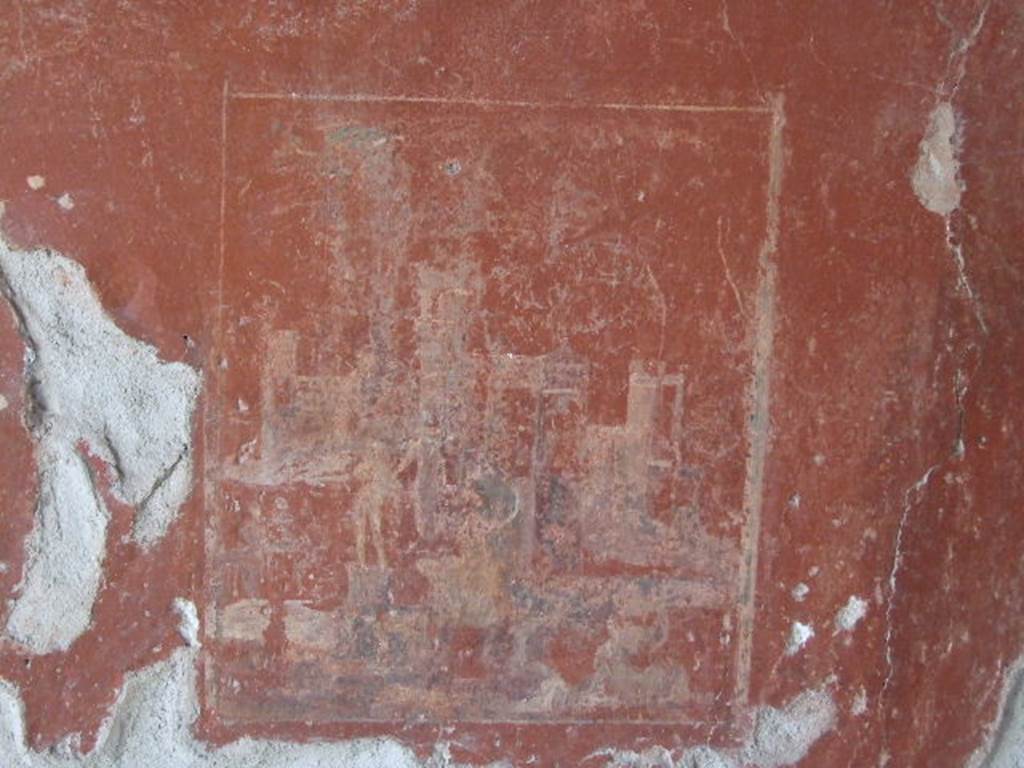 II.8.6 House of the Garden of Hercules. Painted room. Detail of wall painting.